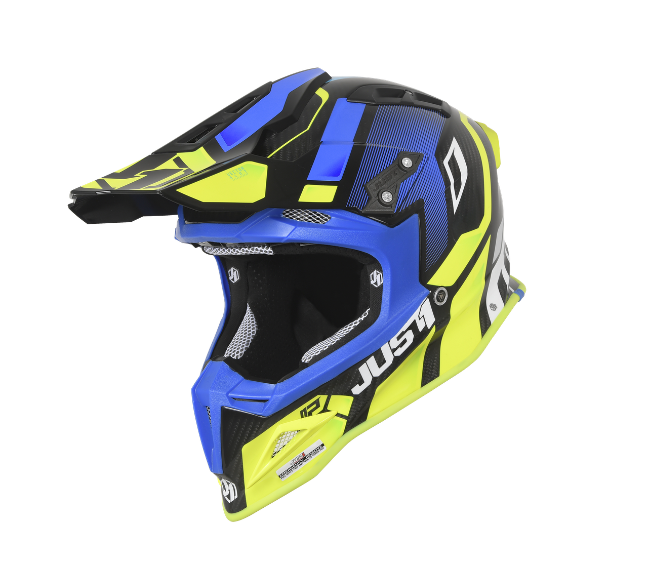 JUST1 J12 VECTOR FLUO YELLOW/ BLUE/ CARBON