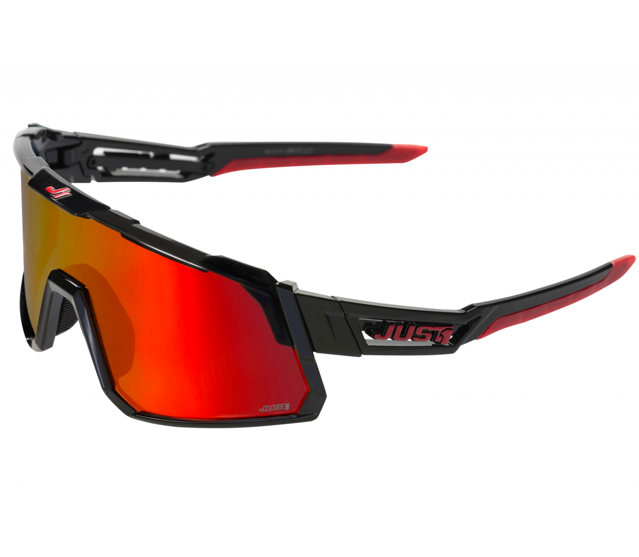 JUST1 SNIPER BLACK-RED with red mirror lens