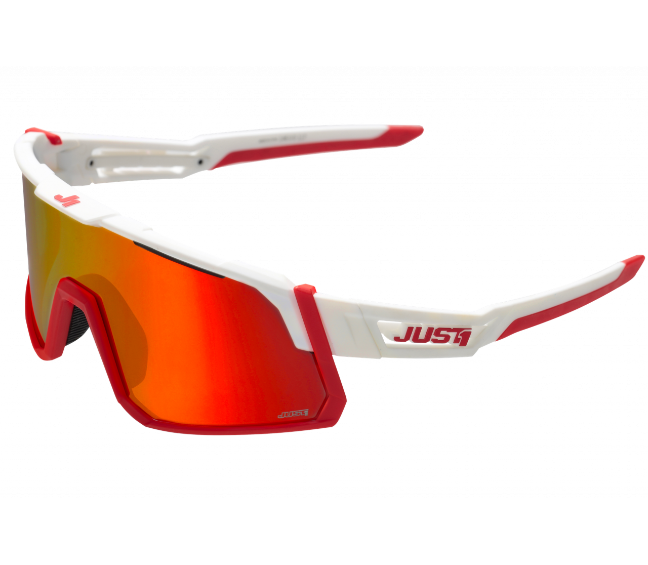 JUST1 SNIPER WHITE-RED with red mirror lens