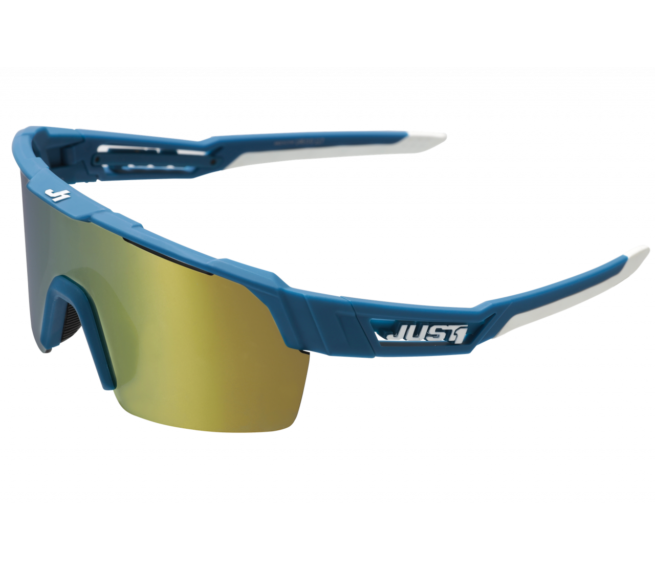 JUST1 SNIPER URBAN BLUE-WHITE with clear yellow lens