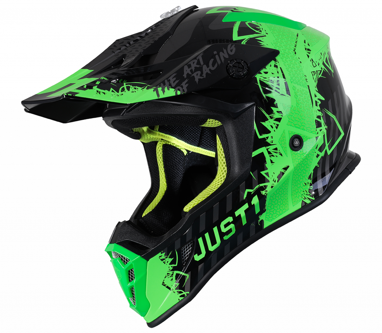 J38 Mask Fluo Green Titanium Black
