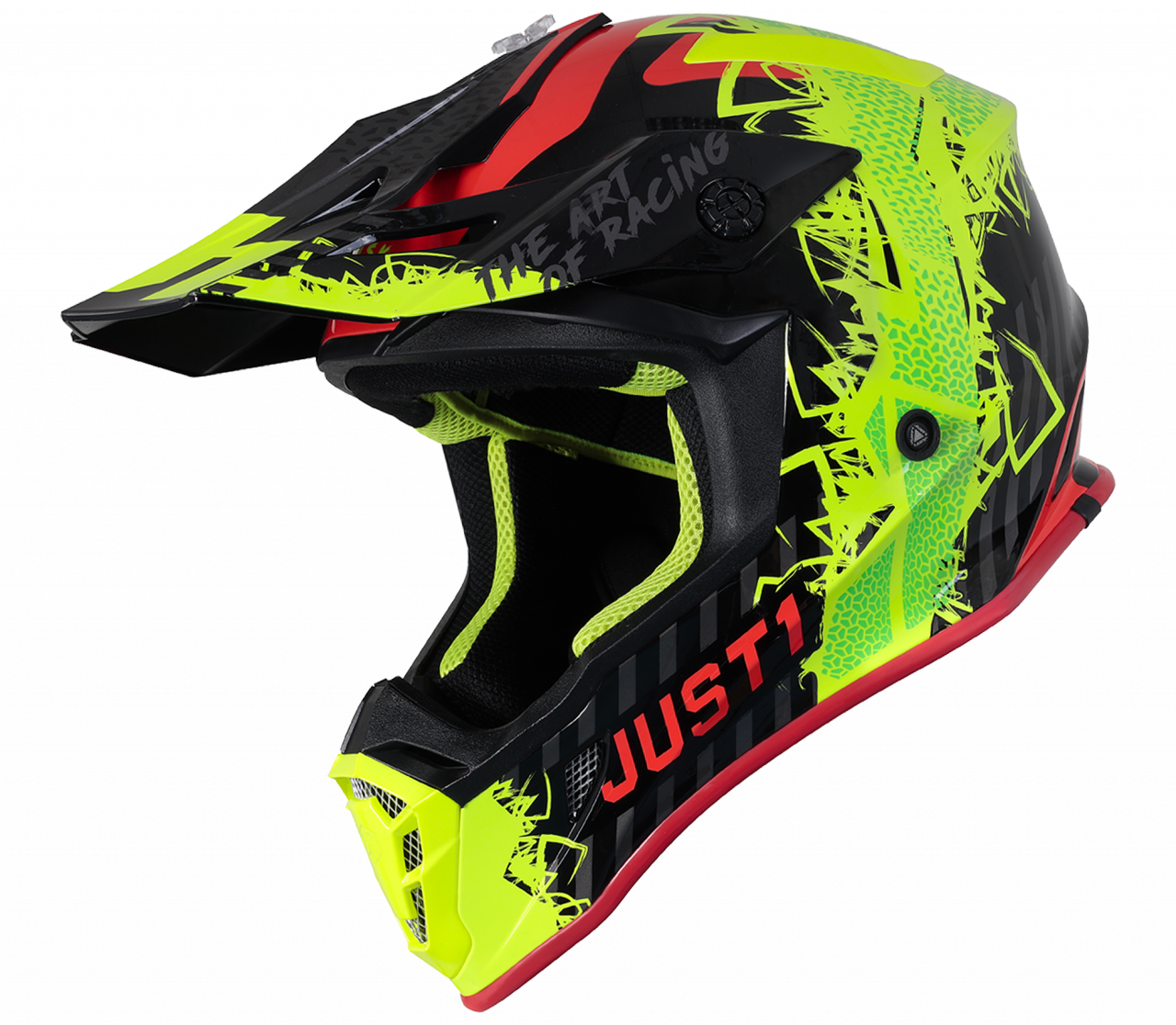 J38 Mask Fluo Yellow Red Black