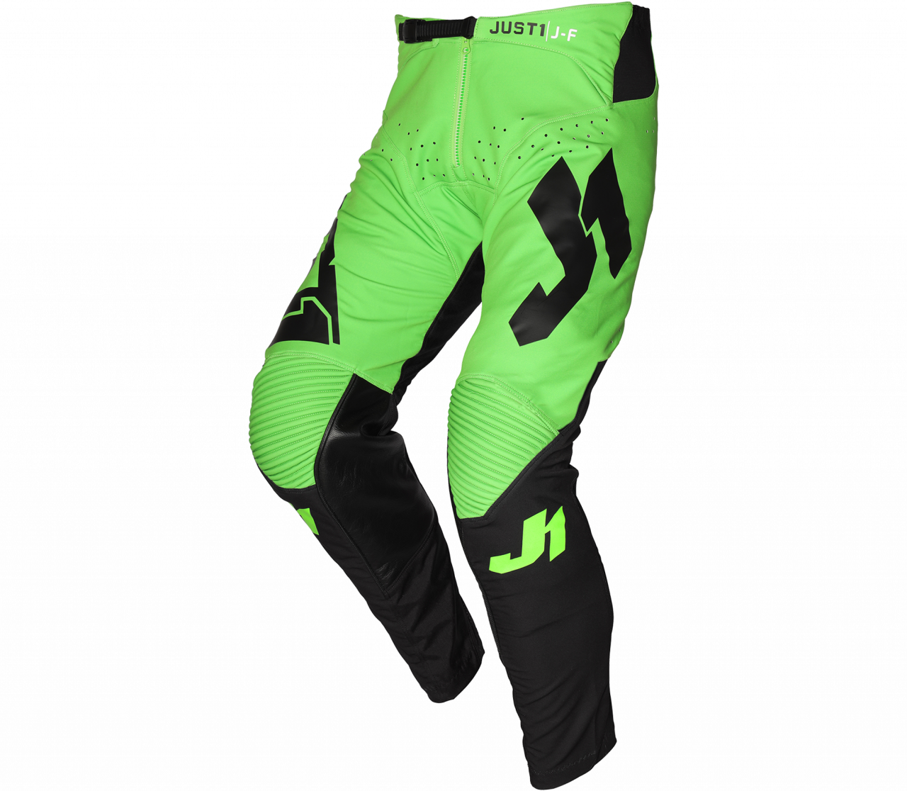 JUST1 PANTS YOUTH J-FLEX ARIA BLACK-FLUO GREEN