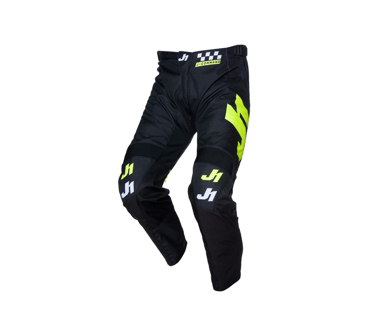 JUST1 PANTS J-COMMAND COMPETITION BLACK YELLOW FLUO