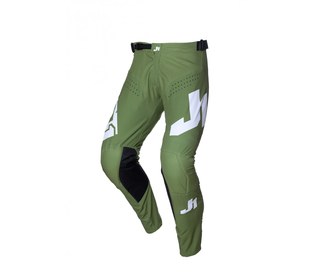 JUST1 PANTS J-ESSENTIAL YOUTH SOLID ARMY BLACK WHITE