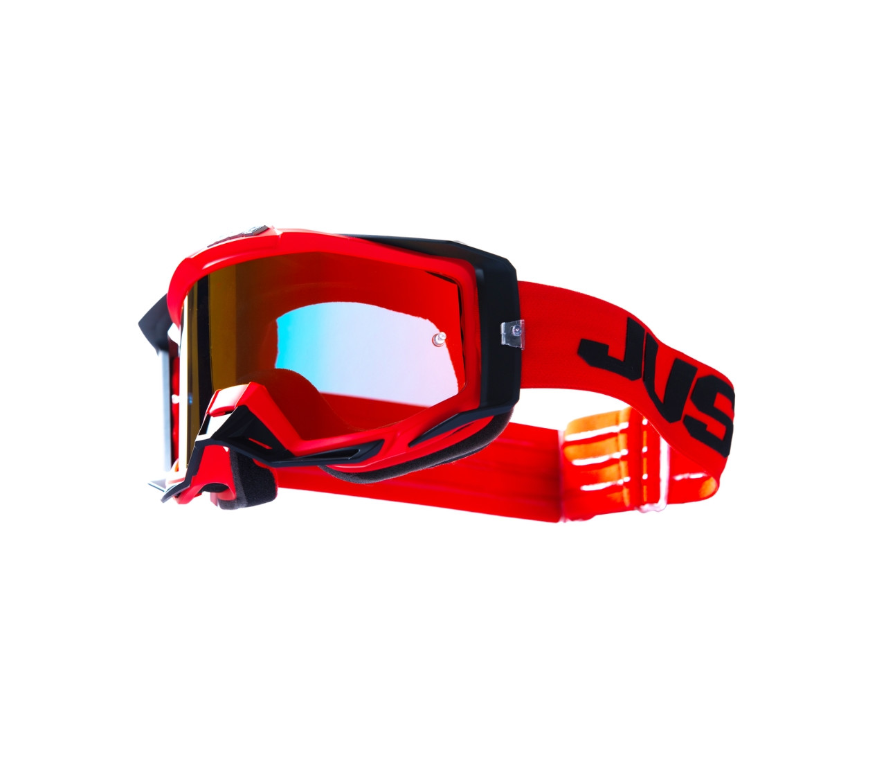 JUST1 GOGGLE IRIS 2.0 LOGO RED - BLACK MIRROR RED LENS