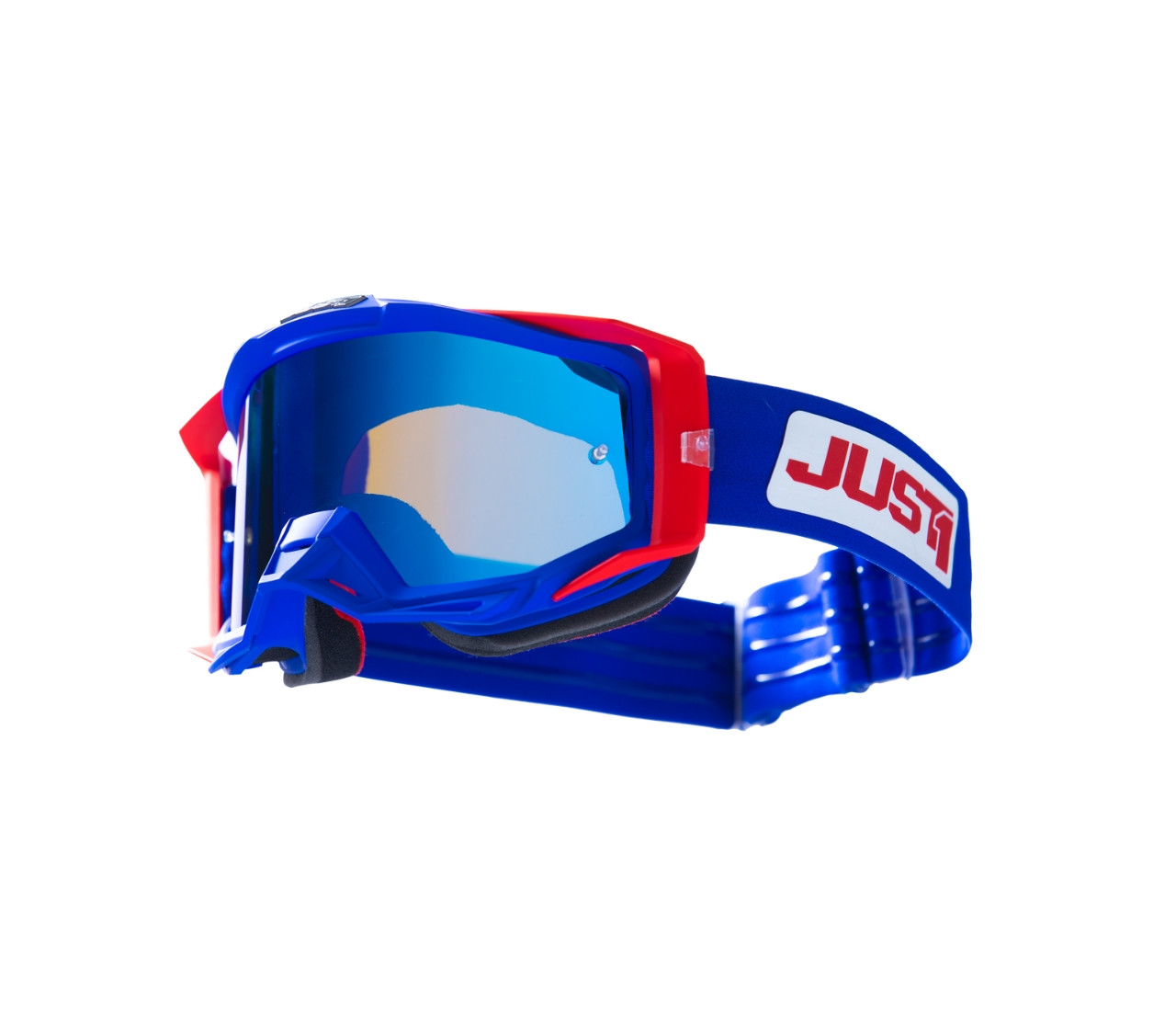 JUST1 GOGGLE IRIS 2.0 SUIT BLUE - RED - WHITE MIRROR BLUE LENS