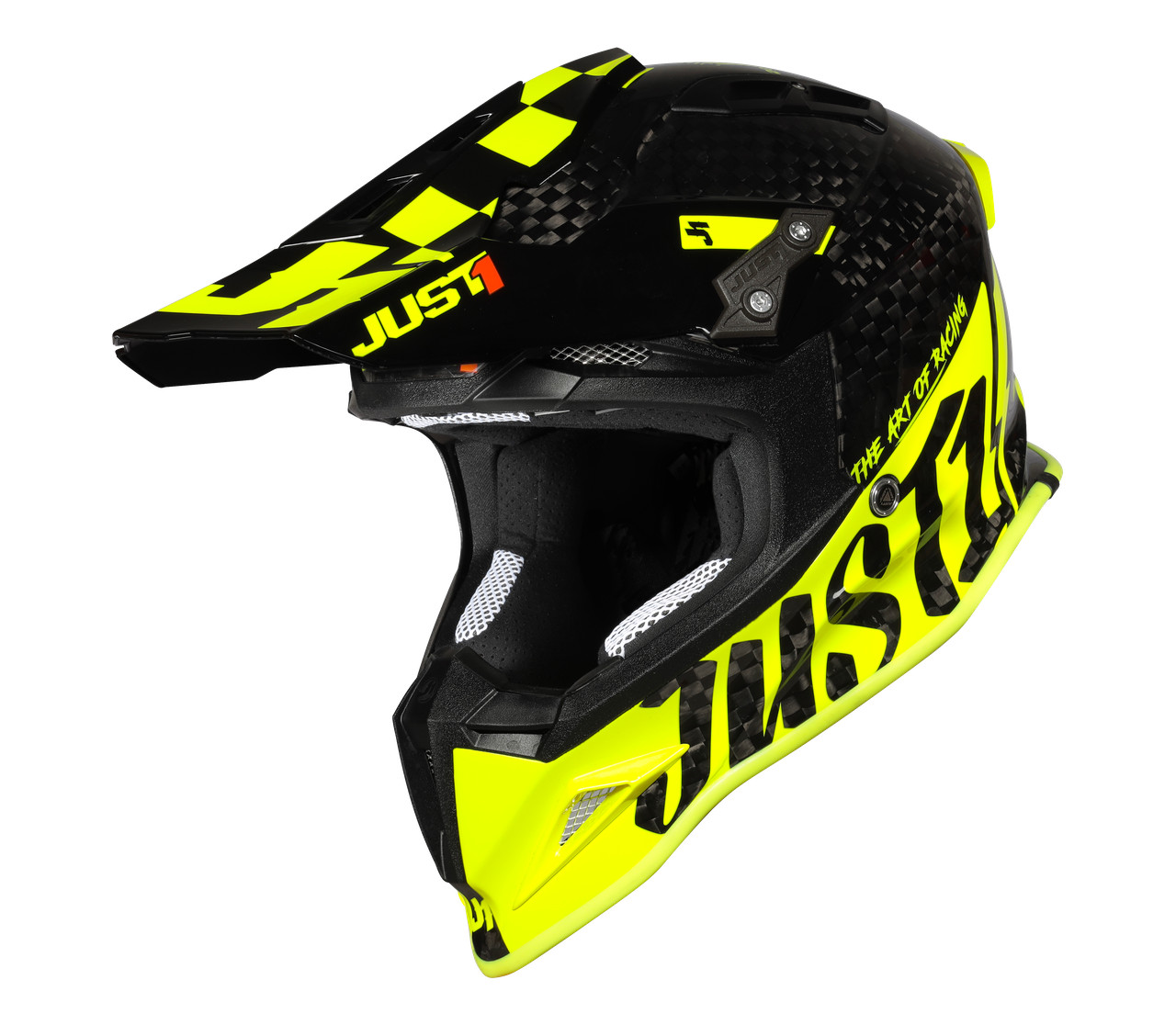 J12 Pro Racer Fluo Yellow Carbon - Gloss