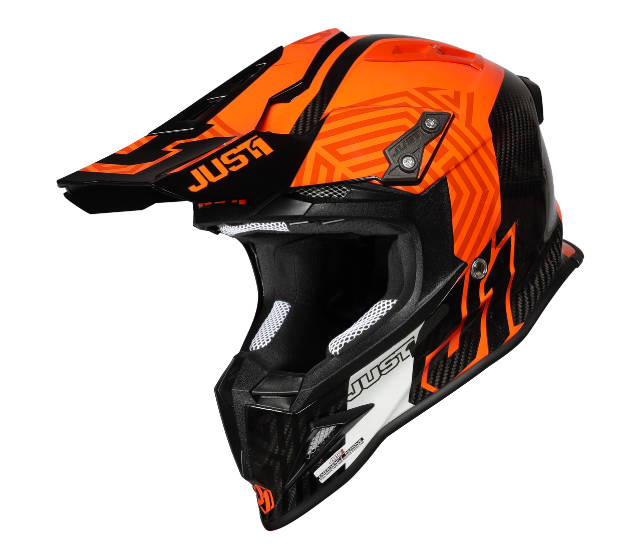 JUST1 J12 SYNCRO FLUO ORANGE CARBON - Gloss